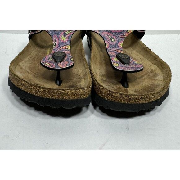 Birkenstock Papillio Gizeh Multicolor Sandals Women’s Size 5 / 36 Shoes - Picture 3 of 9